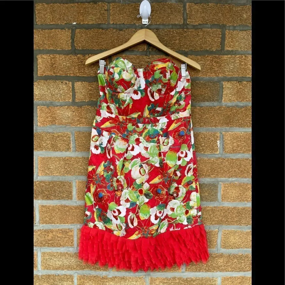 Peter Som for Anthropologie Luisa Poppy Dress size 12